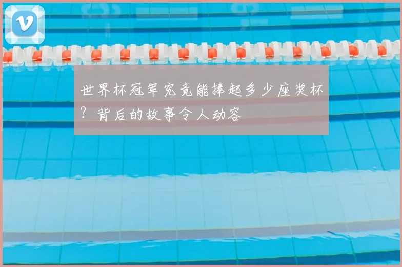 世界杯冠军究竟能捧起多少座奖杯？背后的故事令人动容