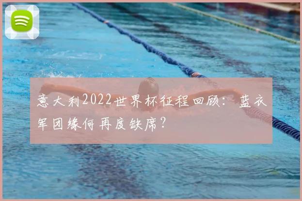 意大利2022世界杯征程回顾:蓝衣军团缘何再度缺席?