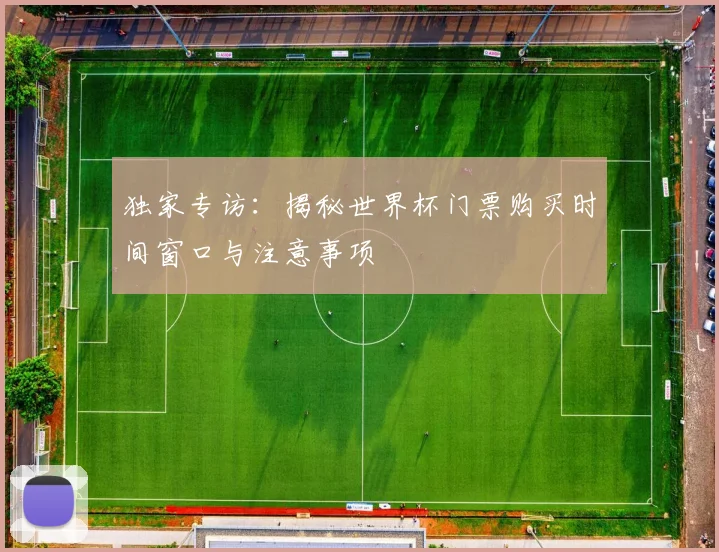 独家专访:揭秘世界杯门票购买时间窗口与注意事项
